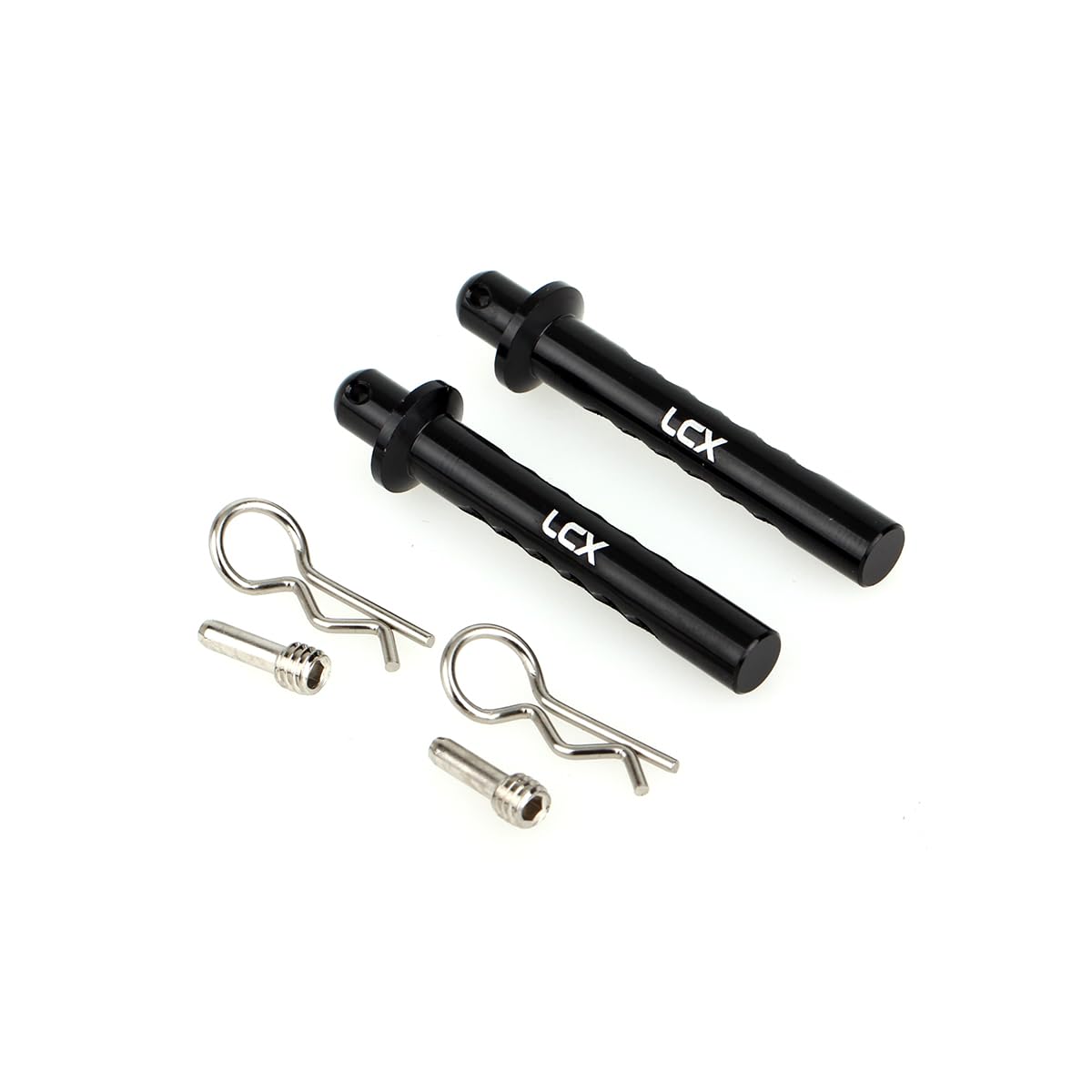 LCX Racing 1/10th RC Crawler Car Aluminum Front Body Post Mount W/Clip for Axial SCX10 II 90046 90047, Upgrades Parts Accessories - Image 2