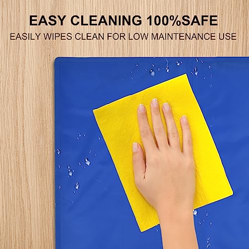 Summer Pet Cooling Mat,20"X 16" Cooling Pad For Cats And Small/Medium Dogs,Pressure Activated Cat Cooling Mat, Non-Toxic Self Cooling Gel -No Water Or Refrigeration Needed #TOP6