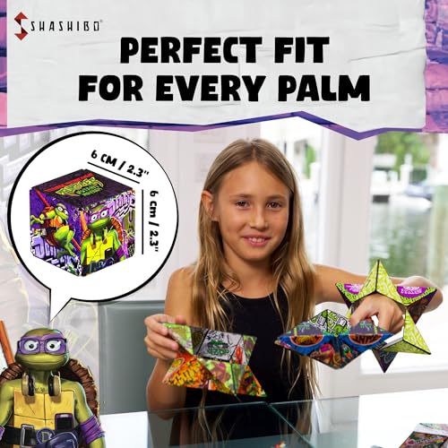 Image of Shashibo Teenage Mutant Ninja Turtles Magnetic Puzzle Cube, Fidget Toy