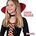 Kangaroo Kids Scary Halloween Costumes for Girls Vampire - Red and Black Dracula Cape Vampire Cloak for Cosplay Halloween Dress up Apparel
