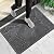 Yimobra Front Door Mat Outdoor Entrance, Ultra Water Absorbent, Heavy Duty Patio Guard Welcome Matt, Non-Slip Rubber Backing, Easy Clean Shoe Scraper, Indoor, Entryway, 29.5x17 Inch, Dark Grey