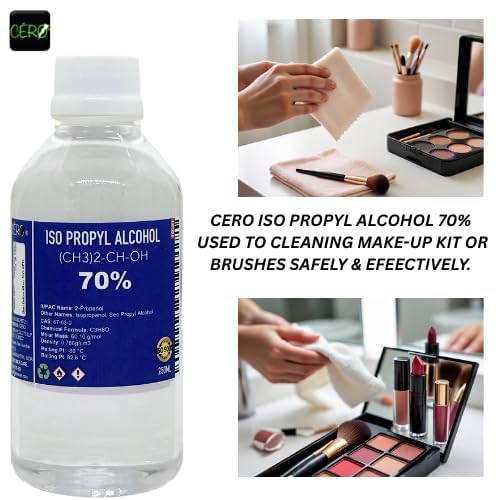 Image of CERO IPA Isopropyl Alcohol for Cleaning, 70% Pure [(CH3)2-CH-OH] CAS: 67-63-0 (250ml)