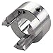Ruland JSC36-16-A Jaw Coupling Hub with Keyway, Set Screw Style, Polished Aluminum, 1.000" Bore, 2-1/4" OD, 3-3/20" Length, 1/4" Keyway
