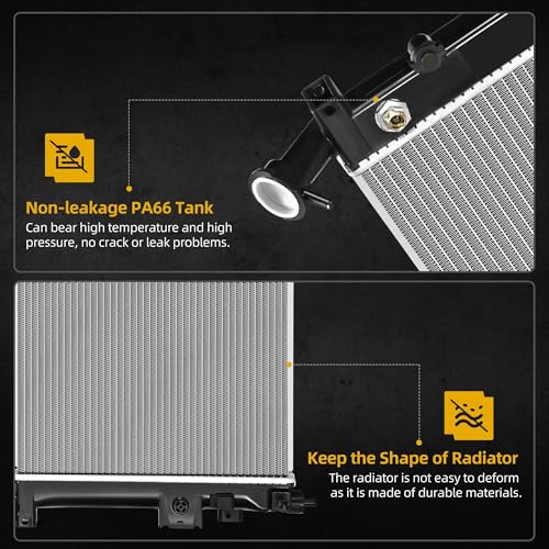 Image of DWVO Radiator Complete Compatible with 2001-2006 Chevy, fit for 2002-2007 Buick, fit for 2001-2007 Pontiac, fit for 2001-2004 Oldsmobile, fit for 2005-2006 Saturn, 3.4L 3.5L, Raplace CU2562, 25813509