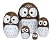 Wood Nesting Doll - Owl (Brown)