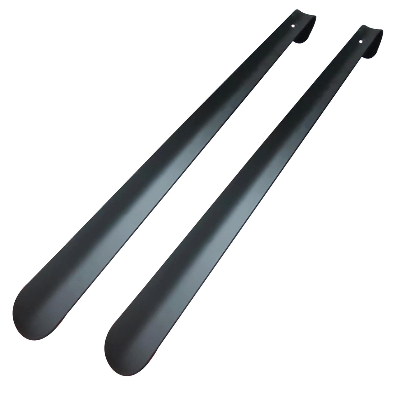 SUNUNICO Long Handled Metal Shoe Horn - Heavy Duty (16.5-inch - 42cm) tainless Steel Shoehorn for Seniors, Men, Women, Kids, Set of 2