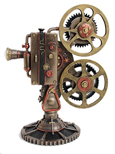 Estatua Steampunk Proyector Veronese Design con LED miniatura 2