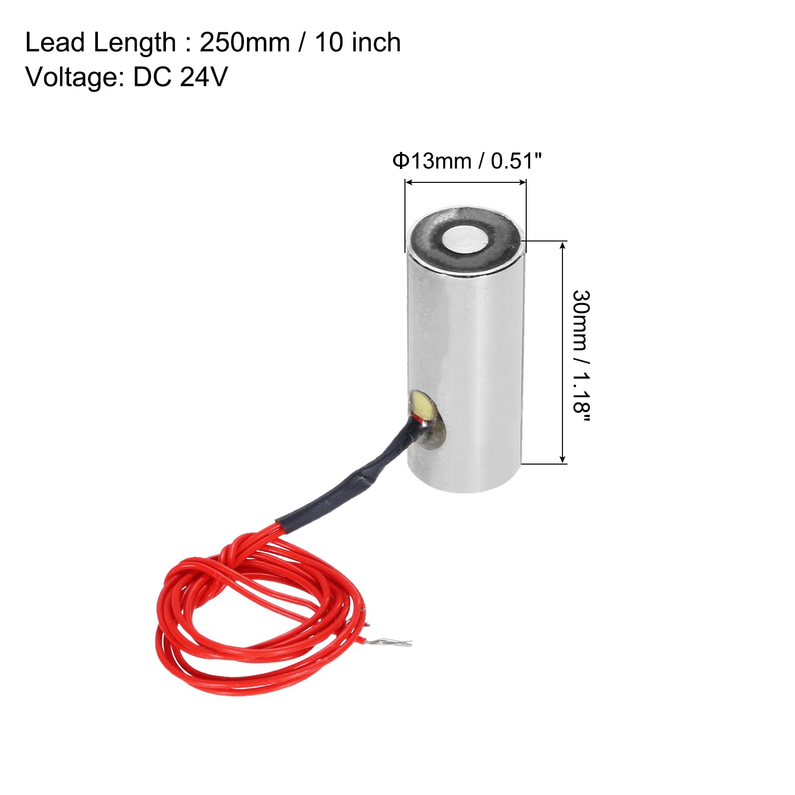 uxcell DC12V 2KG Lift Holding Electromagnet Sucking Disc Electric Lifting Magnet Solenoid