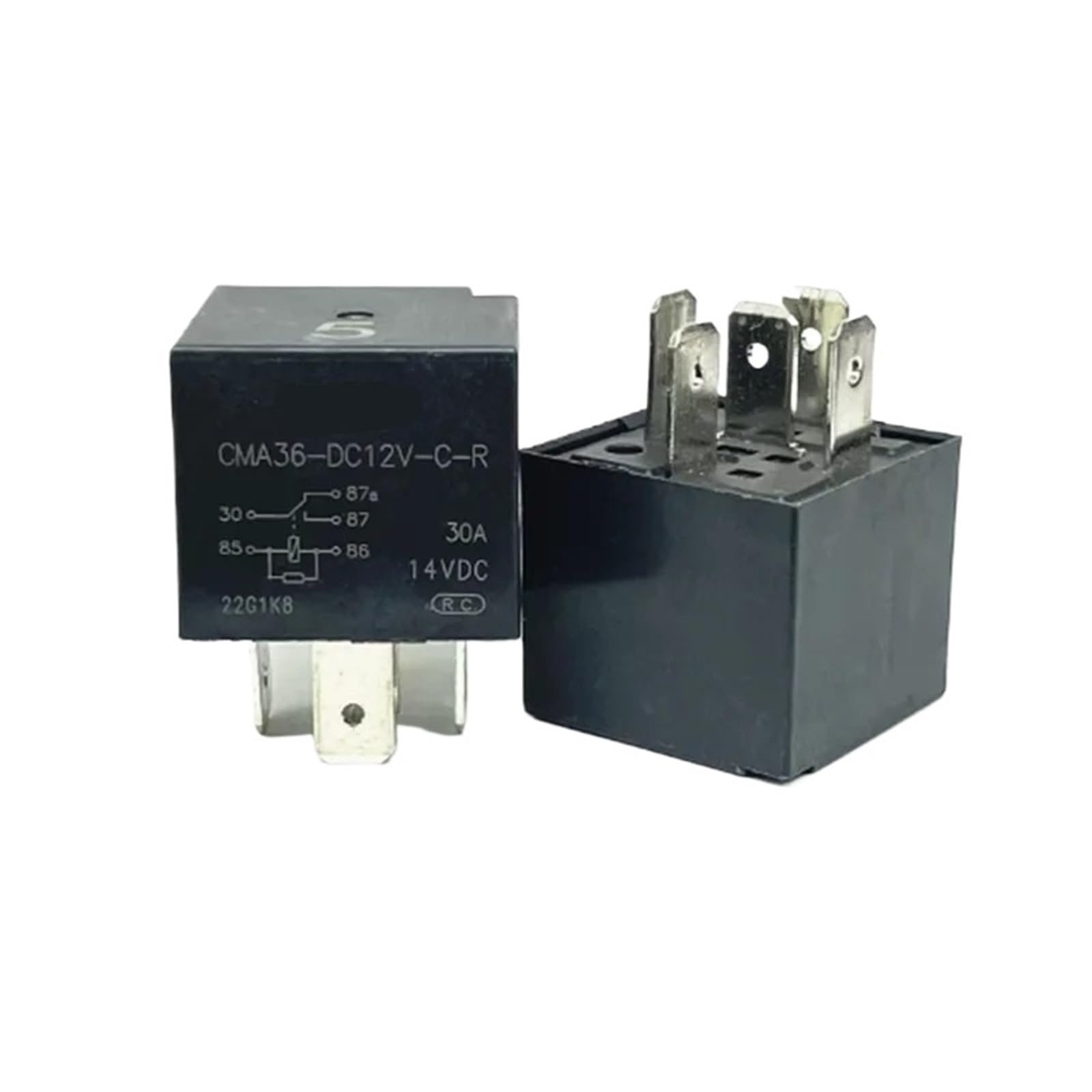Relais CMA36-DC12V-CR 12V 30A à 5 broches pour circuits imprimés, lot de 5 pièces