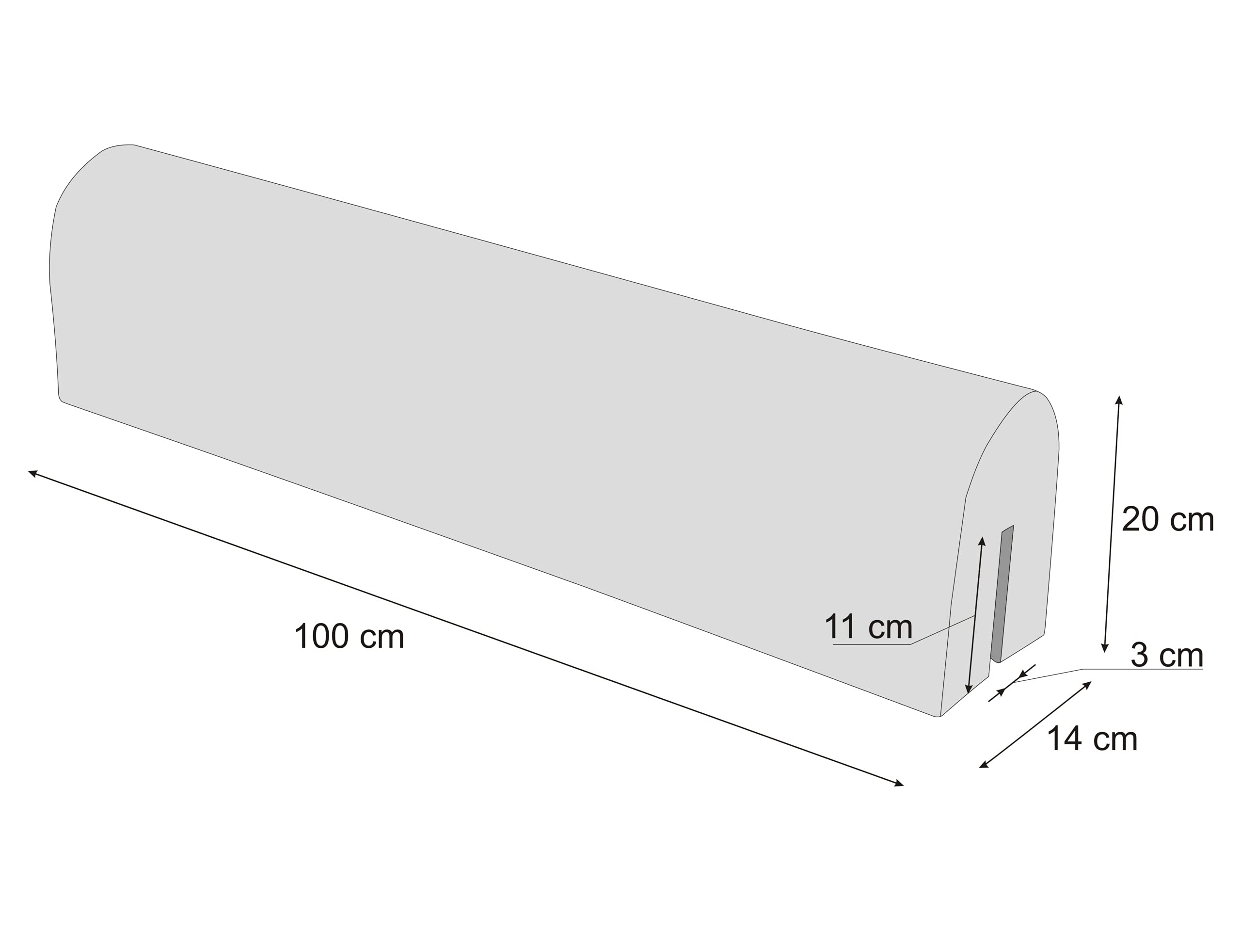 Paraspigoli per lettino, protezione dalle cadute, cuscino per paracolpi per lettino, copertura per letto alto, paraspigoli, beige, lunghezza 100 cm