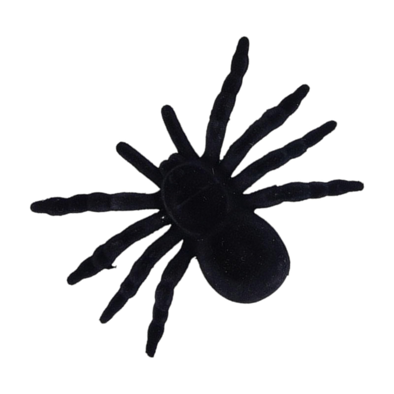 Zxfdsfdbnm Flocking Halloween Spiders Set of 2/1 Eerie Crawly Decor Realistic Spiders Decorations for Party Supplies Horror Party Accessories