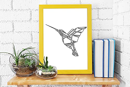 Bilderrahmen Set 2 Stück A5 15x21 cm – Farbe Gelb aus Holz, mit Acrylglas – zum vertikalen oder horizontalen Aufhängen… – Bild 6