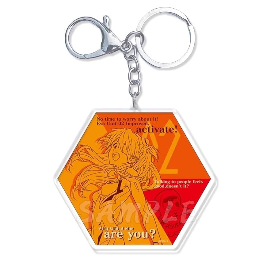 新世紀エヴァンゲリオン　エヴァコロン　アクリルキーホルダー　アスカ④ P 新世紀エヴァンゲリオン ~未来への咆哮~】アクリル