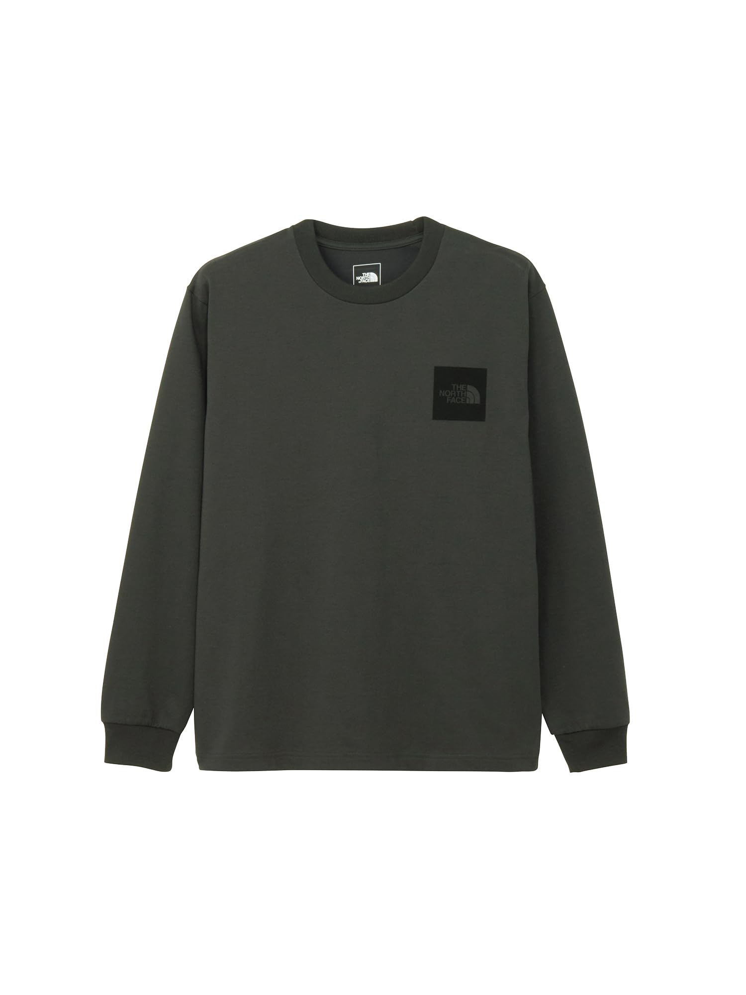 THE NORTH FACE 長袖 カットソー Tシャツロングスリーブスクエアロゴティー ユニセックス オーガニックコットン 中厚地 UVプロテクトユニセックス大人