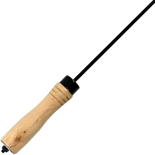 Miniatura 9 de Sunnydaze Paquete de pinzas de metal resistentes de 40 pulgadas y palo de póquer de acero de 26 pulgadas de largo con mango de madera