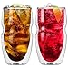 Ozeri Serafino Double Wall Insulated Iced Tea and Coffee Glasses, 16-Ounce, Set of 2