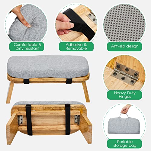 bamboo-meditation-bench-kneeling-stool-prayer-sitting-stool-wooden-carrying-bag-soft-cushion-seiza-seat-ergonomic-foldable-legs-portable-comfortable-sturdy-sitting-padded-kneeler-yoga-deeper-longer-pr
