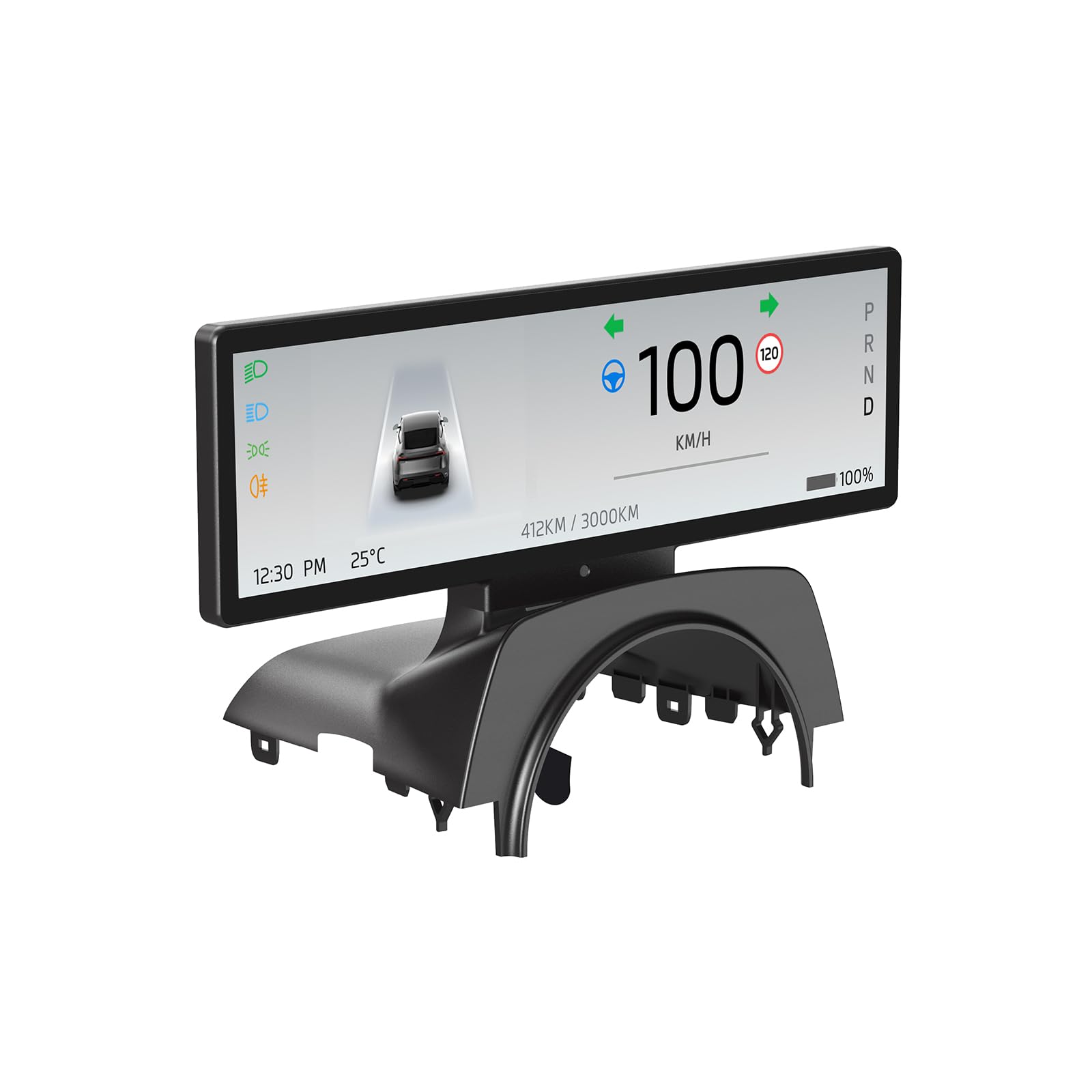 Head Up Display for 2025.09+Model 3 Highland, Tesla Model Y Juniper 2025,Juniper Accessories 2026 Bluetooth WiFi USB Navigation Power Speed IPS HD Touchscreen