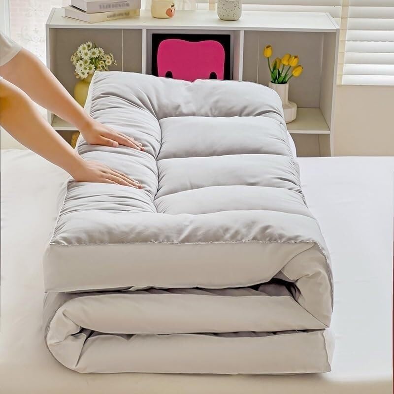 Colchón futón Grueso, Plegable y portátil, Ideal para Viajes, caravanas, Camping, Invitados, Yoga
