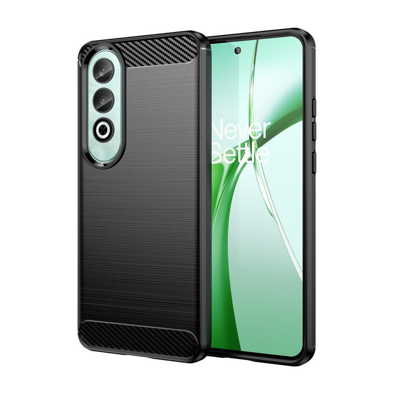 Image of Hybrid Carbon Fiber Back Case for OnePlus Nord CE 4 (Black)