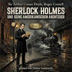 Diseño de la portada del título Sherlock Holmes und seine Amerikanischen Abenteuer-Box 2