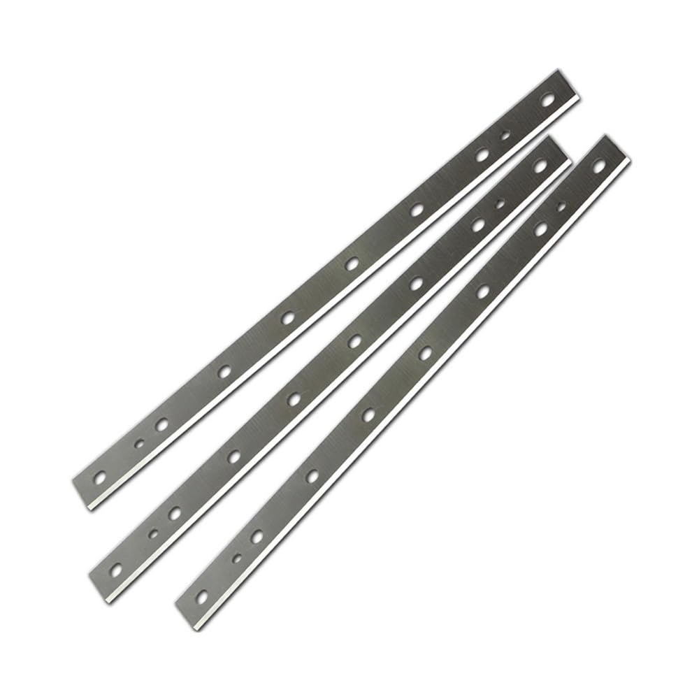 3 Piezas Cuchillas Tratadas Térmicamente 12.5Inch Para Dw734 7342 | Cuchillas de cepilladora HSS de repuesto, 320x22.3x1.6mm
