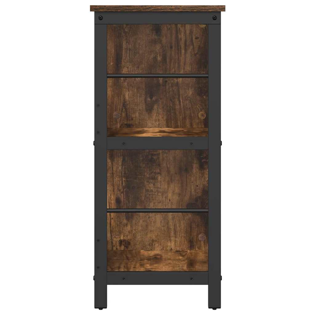Generisch Bücherregal Geräucherte Eiche 102 x 32 x 72,5 cm Holzwerkstoff,Möbel,Regalsysteme,Bücherregale Bücherschränke-884014