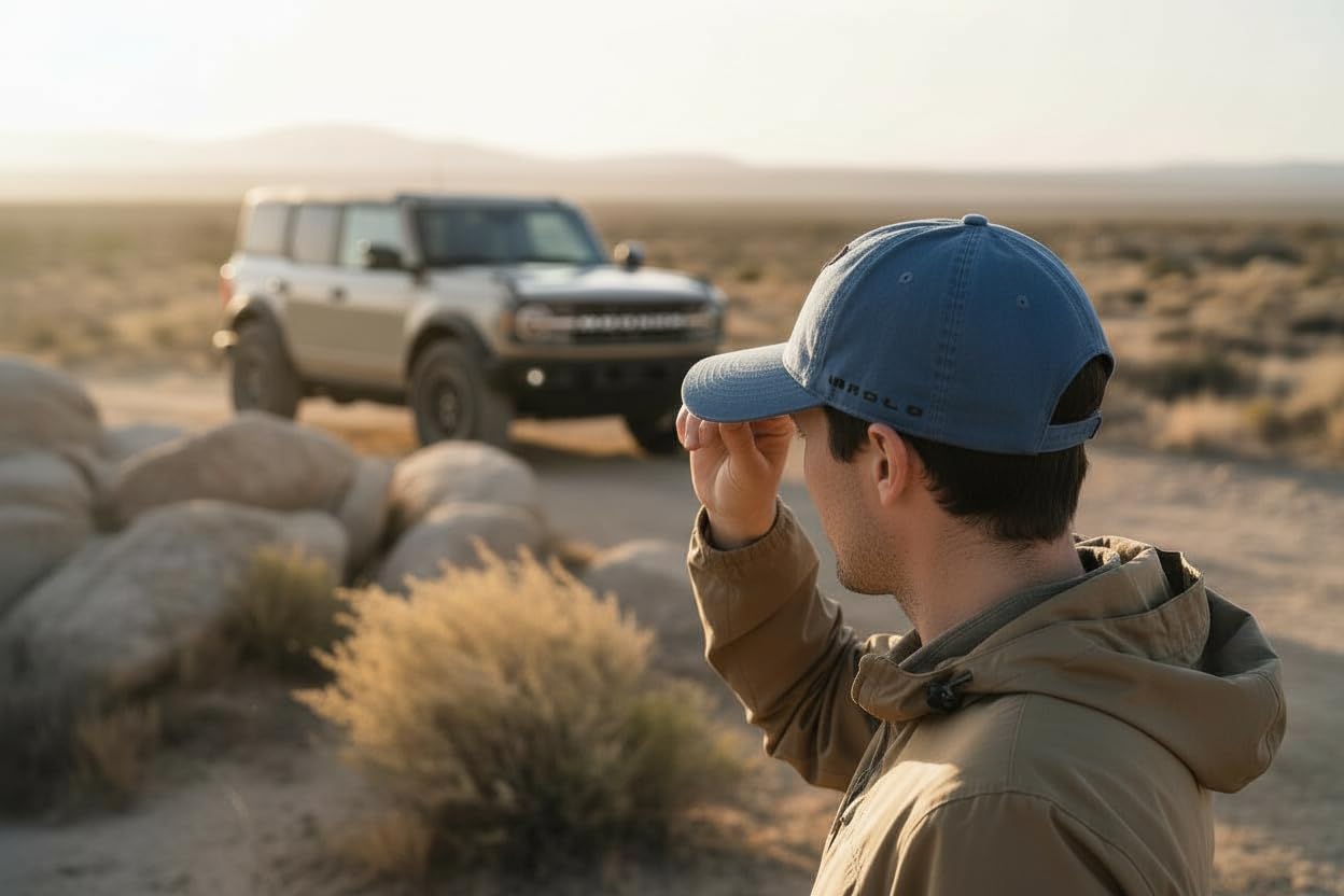 Ford Bronco Hat – Officially Licensed Adjustable Baseball Cap with Embroidered Logo – 5 Colors by Ford Motor Company - Image 4