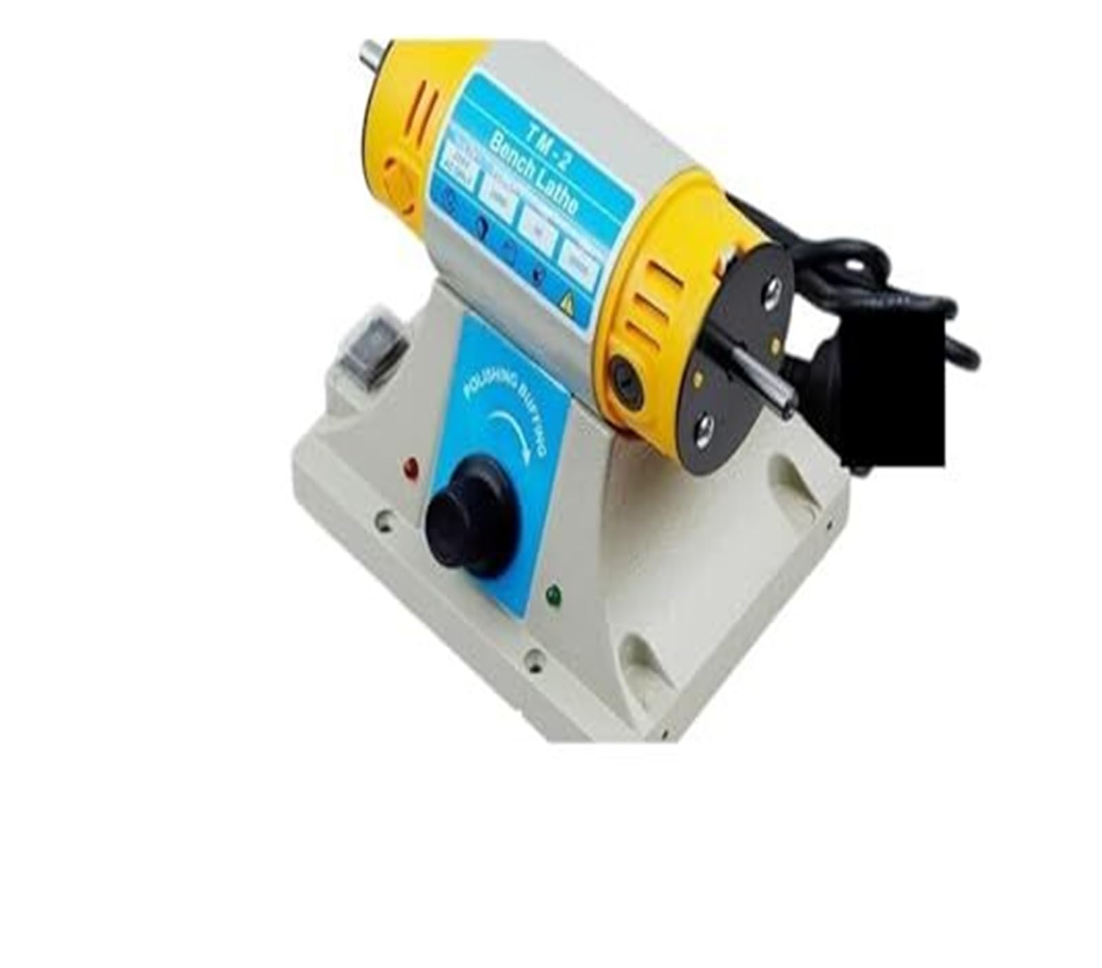 Lucidatrice for pietre preziose, tornio da banco 350 W for la lavorazione del legno fai-da-te e lucidatura di gioielli, TM 2