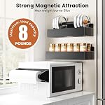 Magnetic Spice Rack for Refrigerator Black, 7 Pack - Image 3