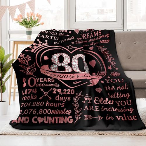 Décorations de 80e anniversaire couverture cocooning pour canapé