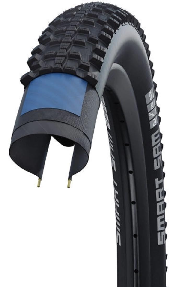 Angebot Set / 2 x Schwalbe Smart Sam Fahrradreifen Addix Performance Line Schwarz 54-507 (24 x 2,10) inkl. maxxi4you Reifenheber