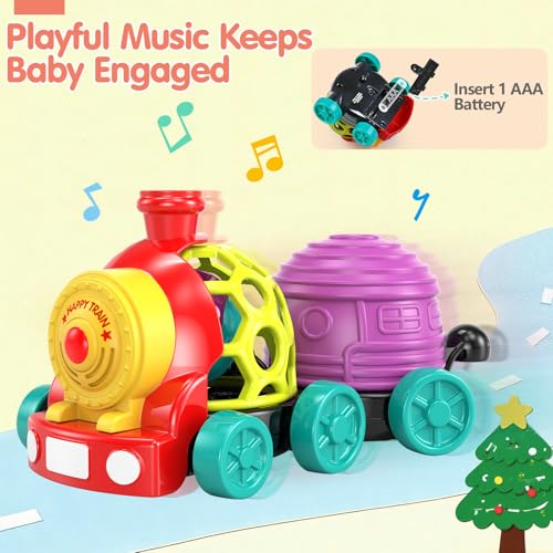 WEEJOYGAM Train Baby Toy with Code Y6I7YS8T - Multi-Sensory Play
