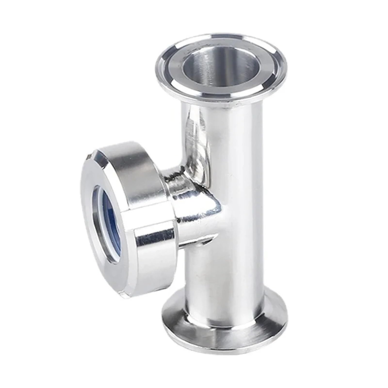 76mm OD 3 Inch Tri Clamp Tee 3 Ways SUS 304 Stainless Steel Union Sight Glass Homebrew Tube