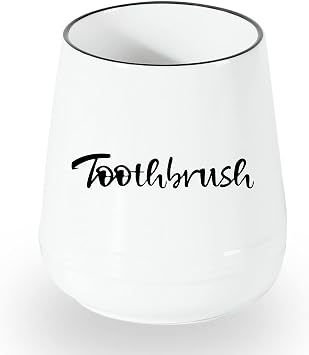 Ceramic Toothbrush, Brushing Holder Easy to Clean White