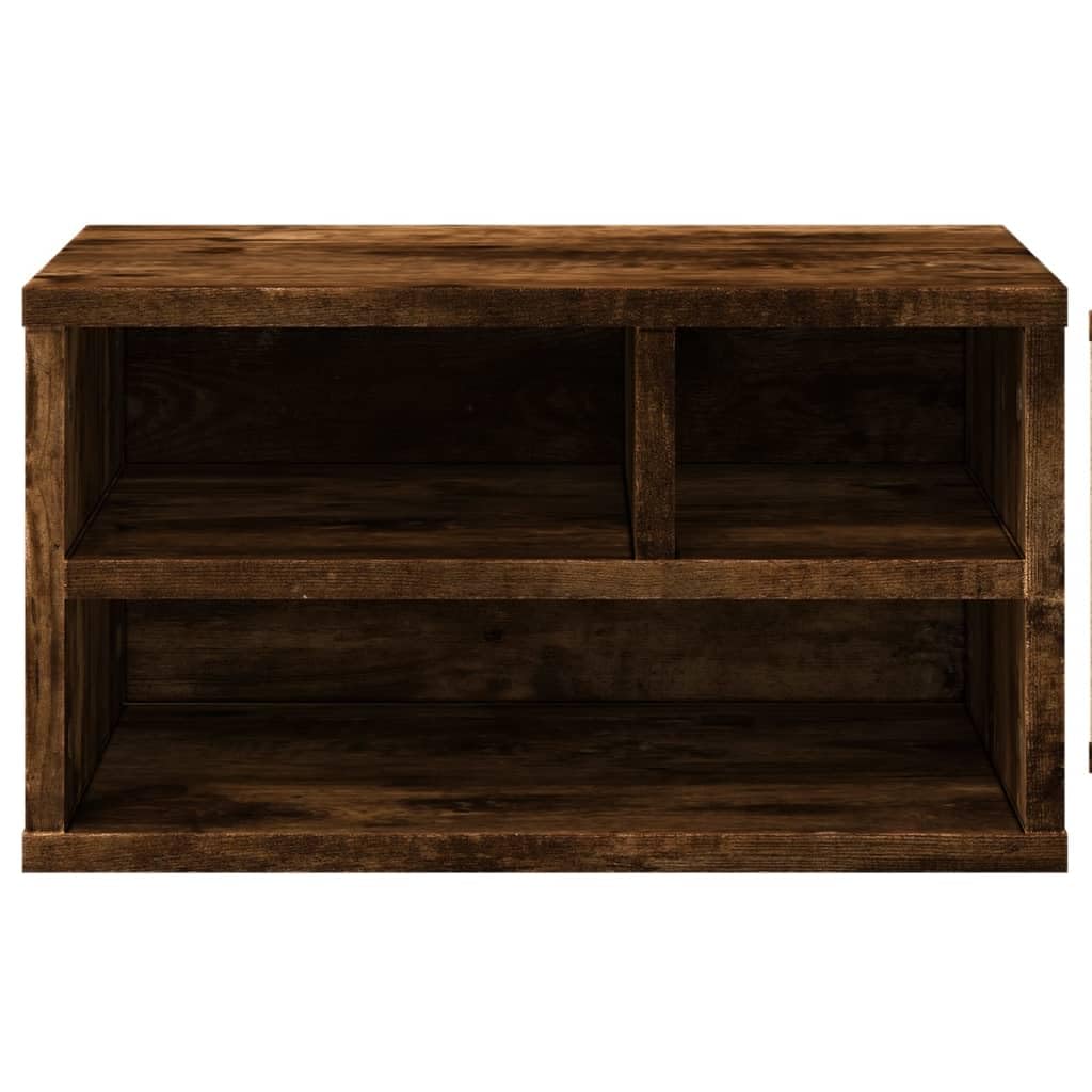 Druckerständer Räuchereiche 40x32x22,5 cm Holzwerkstoff Beistelltisch für Büro Wohnzimmer Schlafzimmer LH106048