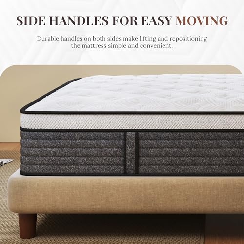 Image of CH CHARME HOUSE Full Size Mattress, 14 Inch Full Hybrid Mattress in a Box
