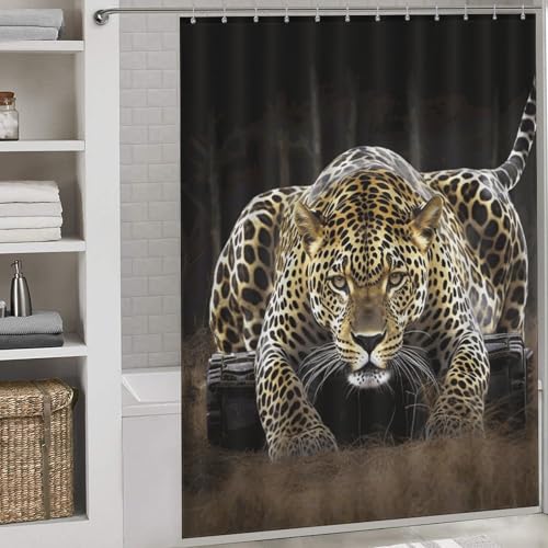 Rideau de douche imperméable pour hôtel et spa de dimensions 168 x 183 cm