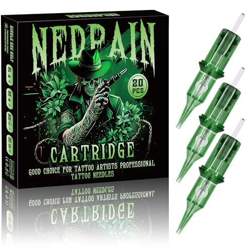 NEDPAIN 1215RM Tattoo Cartridge Needles 20 Count #12 15 Round Magnum