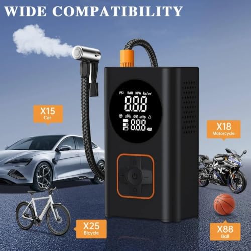 Compresores de aire portátiles inalámbricos para inflar neumáticos de coche de forma rápida 5