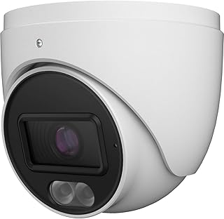 Titanium 6MP Intelligent Analytics IP Turret Camera Fixed 2.8mm White LED Night Vision 98ft True WDR Built-in Microphone PoE Network Security Camera S-Series NDAA