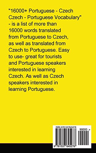 16000+ Portuguese Czech Czech-portuguese Vocabulary
