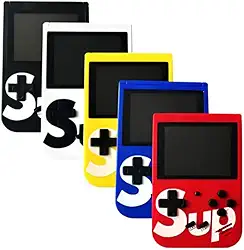 Mini Game Portátil Sup Box Plus 400 Jogos Clássicos na Palma da Sua Mão, Retrô, Conexão TV, USB-C, Bateria Recarregável e Tela 3" Diversão para Crianças e Adultos