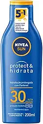 NIVEA SUN Protetor Solar Protect & Hidrata FPS 30 200ml - Com toque seco, rápida absorção e resistente à água, esse protetor solar oferece alta proteção ao sol e promove hidratação à pele
