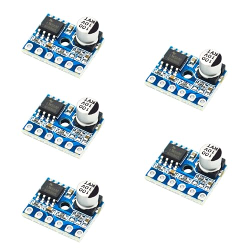 5 módulos amplificadores LTK5128, clase D, mini módulos amplificadores digitales de 5 W, módulo de amplificación de audio mono (clase D)