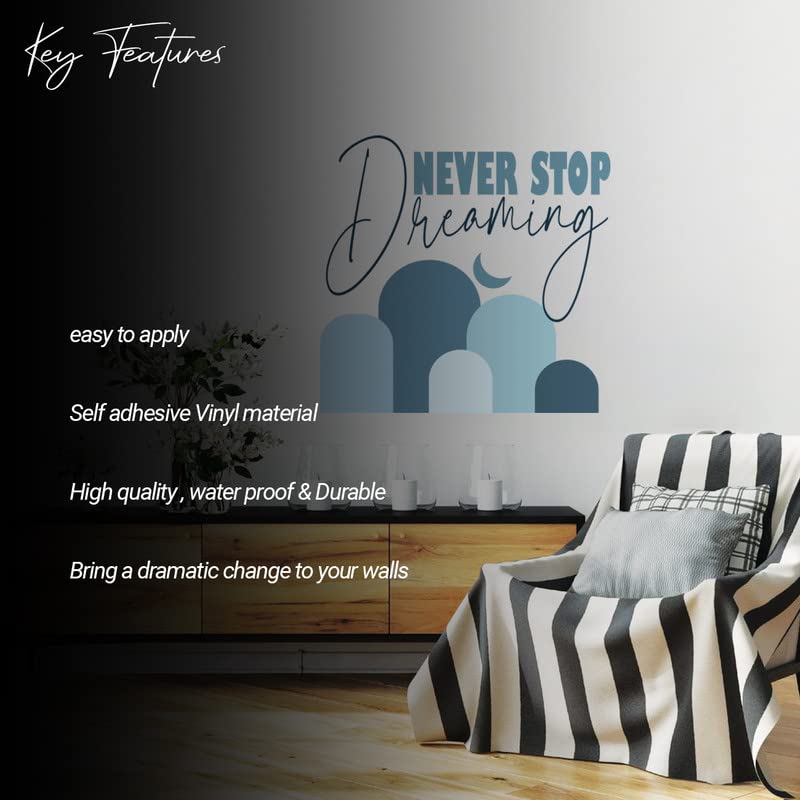 Image of Kotart - Never Stop Dreaming Vinyl Wall Stickers /Decals for Kids Room Living Room Bedroom Office Wall Decor