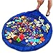 Karnotech® Toy Storage Bag Lego Organizer Kid Play Mattress Foldable Baby Playmat Portable Big Picnic Shoulder Bag (Blue 60 in)