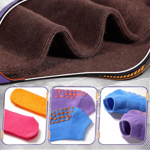 Image of Haysandy 40 Pairs Non Slip Yoga Socks for Women, Pilates Socks | Bulk, Grippy Slipper Socks, Non Slip Fits Most People, Anti Skid Grips Dots for Hospital Athletic Ballet