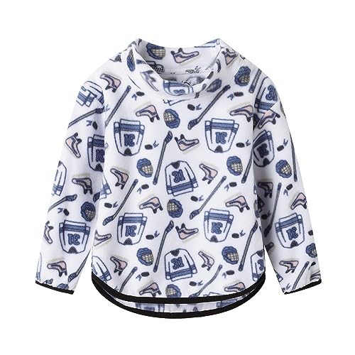 Mud Kingdom Little Boys Girls Polar Fleece Pullover Sweatshirts Lightweight Mock Neck Long Sleeve Warm Casual Winter