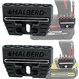 Halberd Universal Fit Magnetic Bit Holder, Securely Mounts to Belt Clip Screw, Fits Both Left and Ri